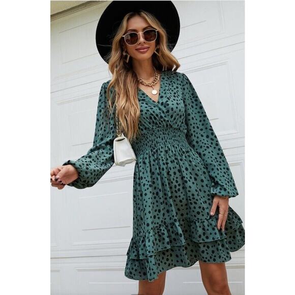 Shein Womens M Mini Dress Ruffled - Picture 6 of 6